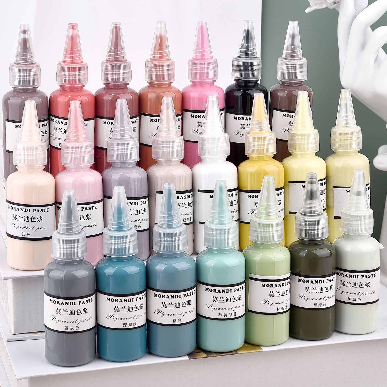 Resin Pigment Set - Morandi ألوان السائل الراتنج أصباغ راتنجات