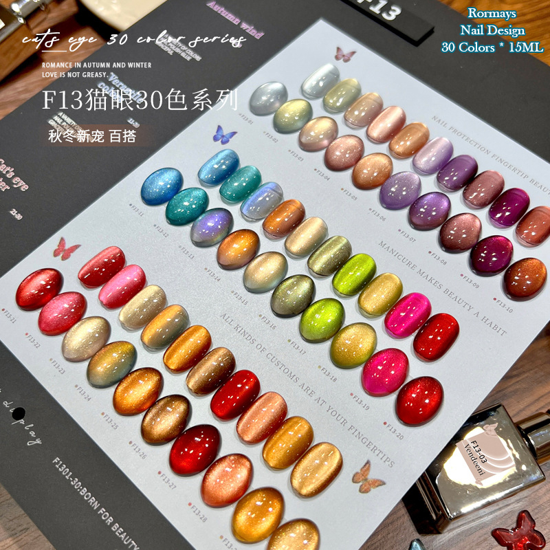 Resin Glitter Pack - طلاء أظافر جل لامع بتأثير عين