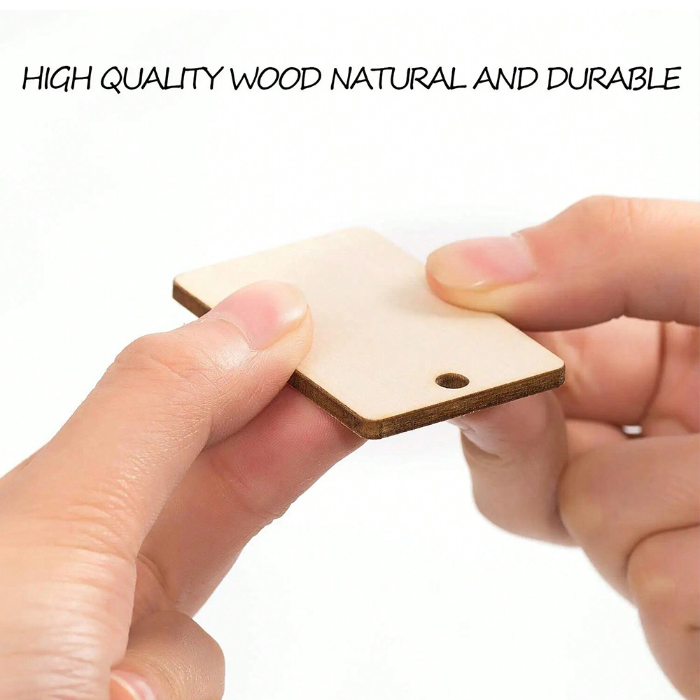 60 قطعة سلاسل المفاتيح الخشبية - مراجعة Wood Ring Blank وسعره