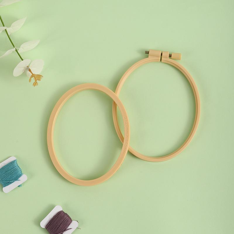 أطواق تطريز بيضاوية بلاستيكية  - مراجعة Wood Ring Blank وسعره