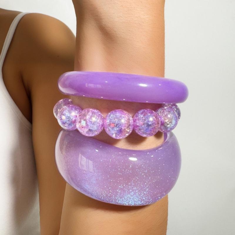 P9FE مجموعة من 1 مجموعة سوار م - مراجعة Resin Glitter Pack وسعره