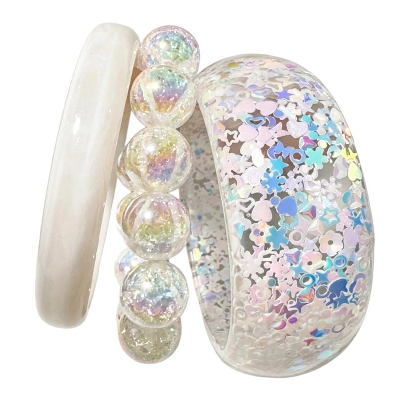 P9FE مجموعة من 1 مجموعة سوار م - مراجعة Resin Glitter Pack وسعره