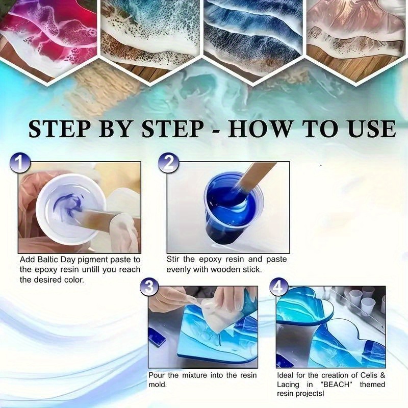 24 لونًا/8 ألوان 5 جرامات 0. 1 - مراجعة Resin Pigment Set وسعره