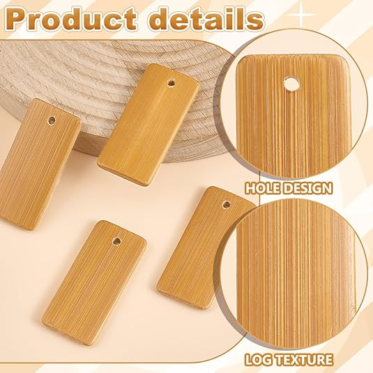 50 قطعة العلامات الخشبية حلقة  - مراجعة Wood Ring Blank وسعره