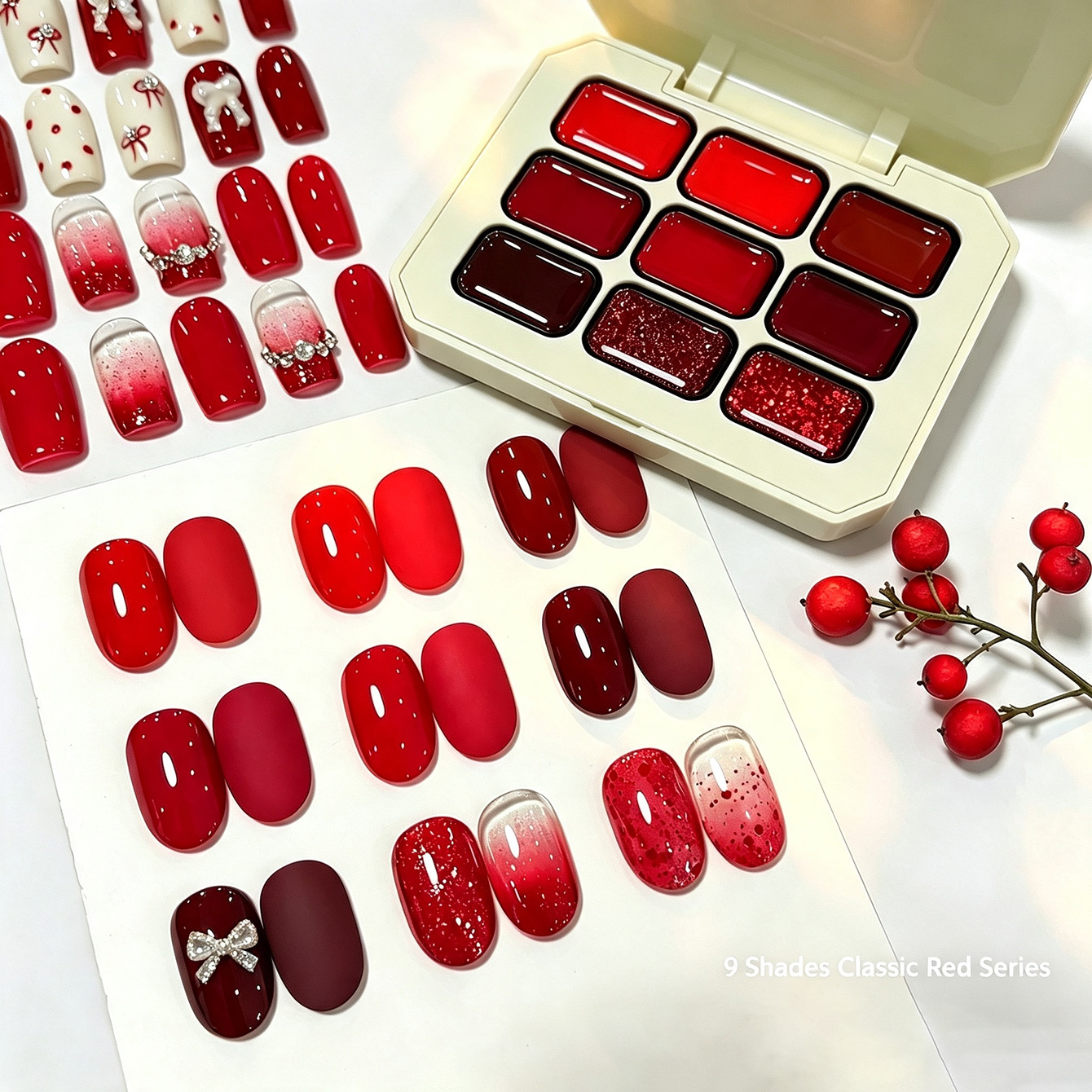 9 ألوان من جل الأظافر الكلاسيك - مراجعة Resin Glitter Pack وسعره