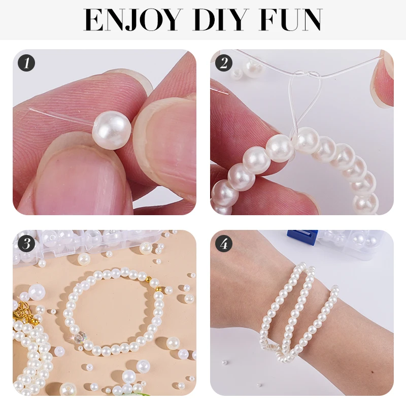 800 قطعة الاصطناعي فو اللؤلؤ ا - مراجعة Resin Jewelry Kit وسعره