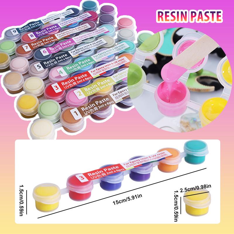 6 ألوان/مجموعة صبغات سائلة لاص - مراجعة Resin Pigment Set وسعره